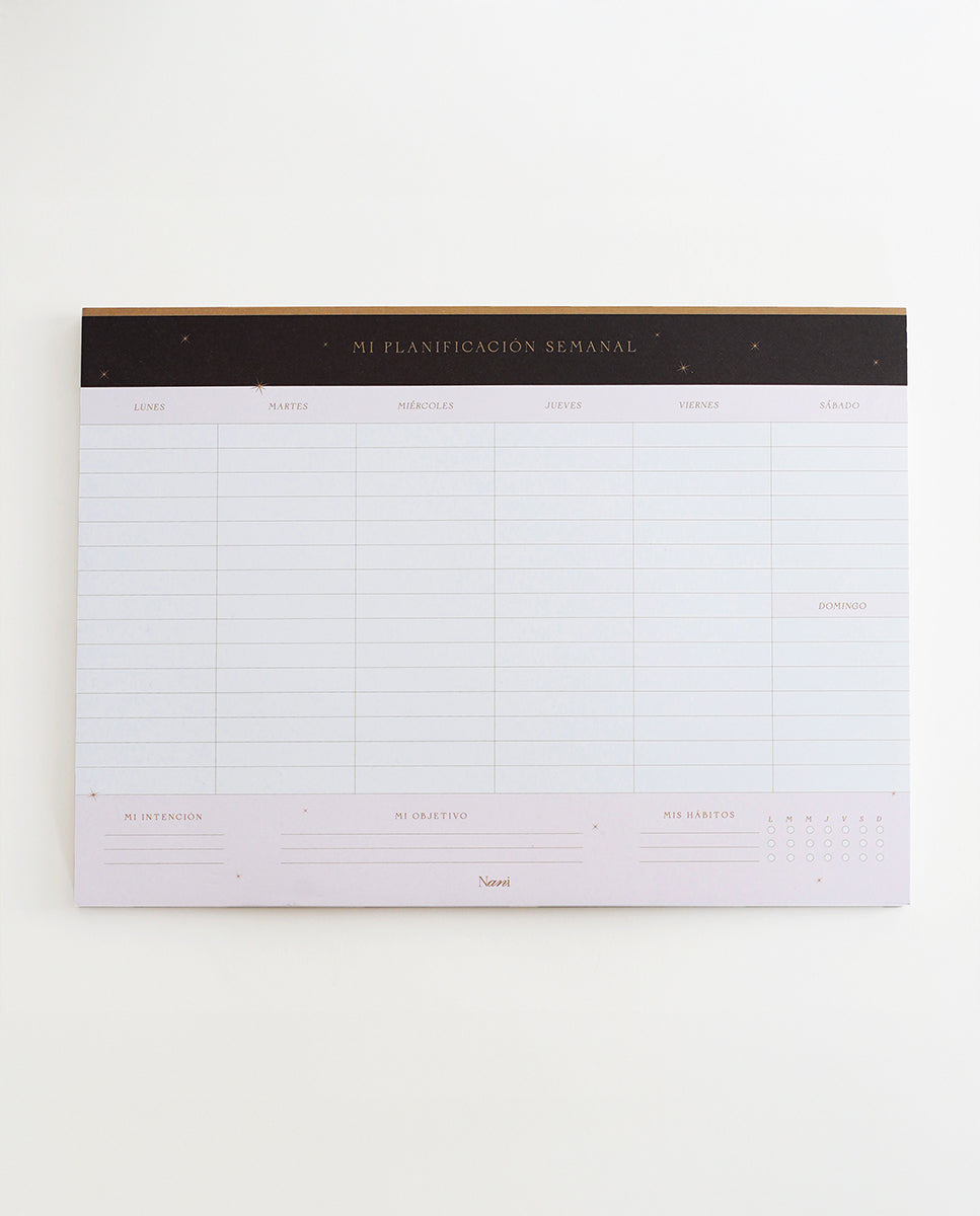 Planner semanal lineal