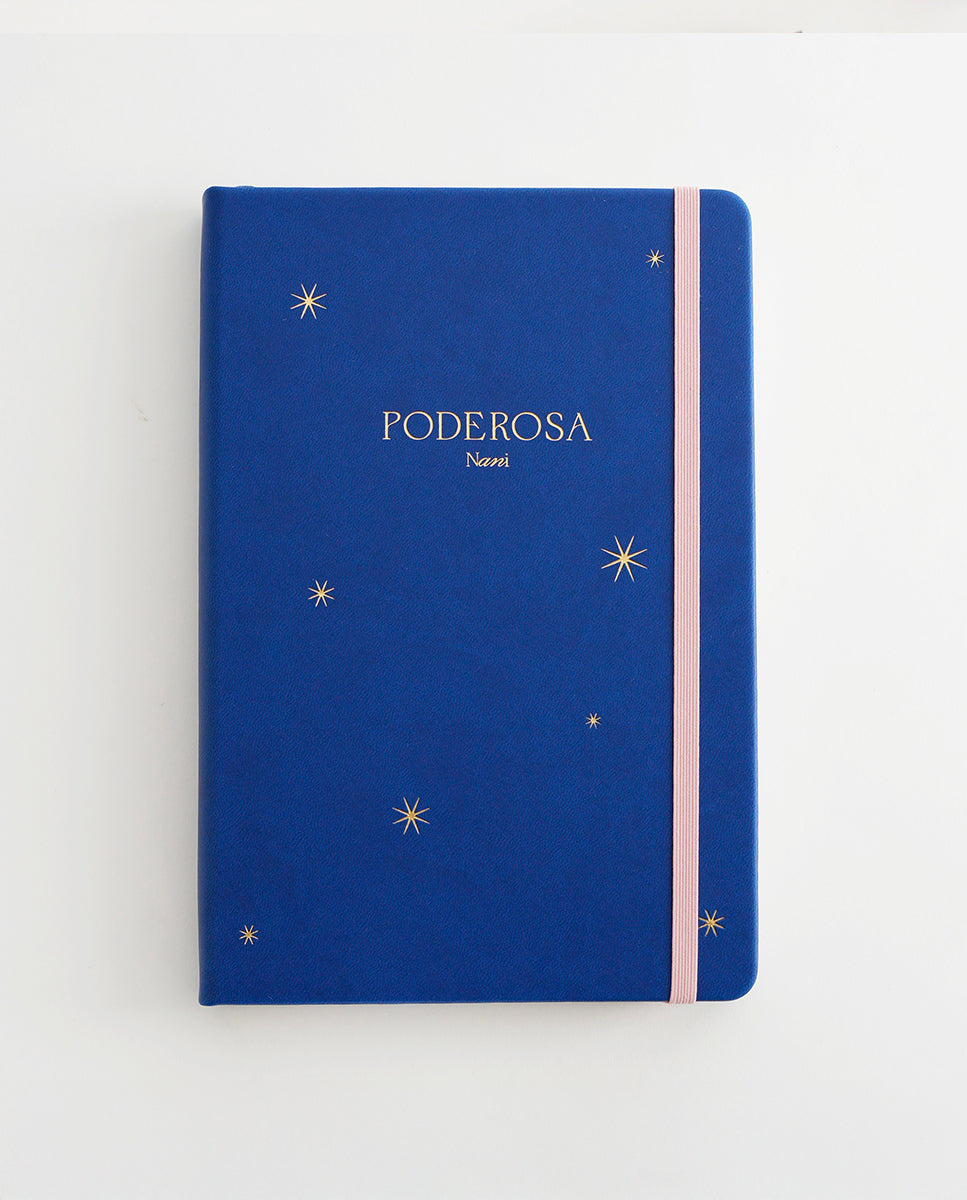 Journal Poderosa azul con 200 páginas de papel de 120 g